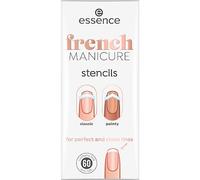 Essence Cosmetics Plantillas french MANICURE, expresión del resultado, manicura francesa, 60 piezas