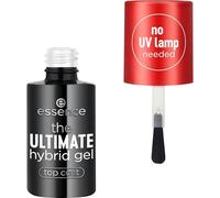 Essence Cosmetics Top Coat Gel Híbrido The Ultimate, De Larga Duración, Suavizar, Fijación, Brillante, Translúcido, 8 ml