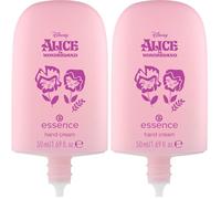 essence Crema de manos Alicia en el País de las Maravillas de Disney, hidratar/humectar, suavizar, cuidado, translúcido (50ml) (Paquete de 2)