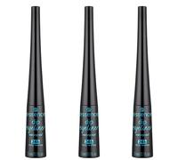 essence dip eyeliner waterproof 24h long-lasting, Nr. 01, negro, duradero, definidor, altamente pigmentado, vegano, impermeable, sin micropartículas de plástico, sin perfume, pack de 3 (3x3ml)