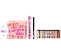 essence the NUDE edition eye set 01 Eye'm So In Love!, set de maquillaje con máscara, delineador y paleta nude para looks definidos y con volumen