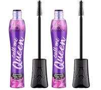 Essence Esence Call Me Queen Dramatic lash Effect Mascara - Máscara de pestañas negra vegana para definir y dar volumen, 11,5 ml (Paquete de 2)