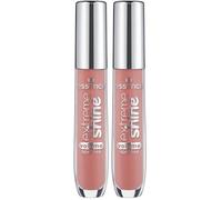 essence extreme shine brillo de labios voluminizador, brillante, rociado, translúcido (5ml) (Paquete de 2)