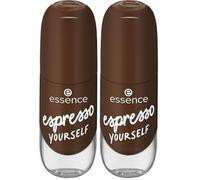 essence gel nail colour esmalte de uñas, de larga duración, expresión del resultado, secado rápido, brillante, color intenso (8ml) (Paquete de 2)