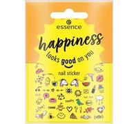 essence happiness looks good on you nail stickers, multi-coloured, covering, express result, easy to remove, nanoparticles free, pack of 1 (57 pieces)