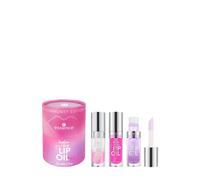 essence hydra kiss LIP OIL trio 01 Lip’s Choice Awards, set de aceites labiales: tono top + 2 de la comunidad, acabado brillante, no pegajoso