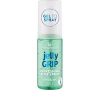 essence Jelly GRIP REFRESHING ALOE SPRAY, hidratante, textura gel-to-mist, con aloe vera, para preparar, fijar o refrescar, 50ml