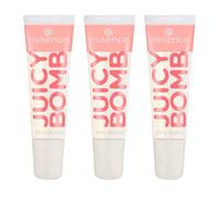Essence Juicy Bomb Brillo de Labios Brillante No. 101, Transparente, Radiante, Fresco, Vegano, Sin Alcohol, Sin Parabenos, Sin Partículas de Microplástico, Paquete de 3 (3 x 10)