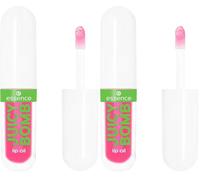 essence JUICY BOMB PARTY lip oil, Lipgloss, Nr. 02, Pink, pflegend, mit Ölen, natürlich, glänzend, vegan, ohne Parabene, ohne Mikroplastikpartikel, Nanopartikel frei, 1er Pack (2.4ml) (Paquete de 2)