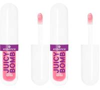 essence JUICY BOMB PARTY lip oil, Lipgloss, Nr. 03, Pink, pflegend, mit Ölen, natürlich, glänzend, vegan, ohne Parabene, ohne Mikroplastikpartikel, Nanopartikel frei, 1er Pack (2.4ml) (Paquete de 2)
