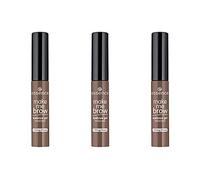 essence make me BROW gel para cejas, gel para cejas, 05, marrón, definidor, gelatinoso, vegano, sin partículas de microplástico, sin nanopartículas, sin perfume, paquete de 3 (3 x 3,8 ml)