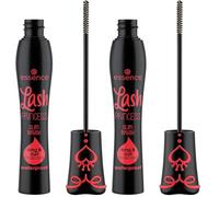 essence Máscara de pestañas resistente al agua Lash PRINCESS slim brush long & curl mascara waterproof, curvar, alargar (12ml) (Paquete de 2)