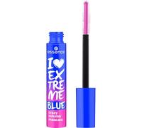 essence Máscara de pestañas voluminizadora I LOVE EXTREME BLUE crazy volume, de larga duración, curvar, Volumen extremo, color intenso (12ml)