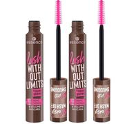essence MÁSCARA llash WITHOUT LIMITS TUBING BROWN Máscara pestañas (13ml) (Paquete de 2)