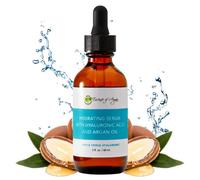 Essence Of Argan Serum Acido Hialuronico, Serum Hidratante Facial, Serum Antiedad con Compuestos Antiinflamatorios, Ácidos Grasos Esenciales y Vitamina E, Cuidado Facial Mujer (60 ml)