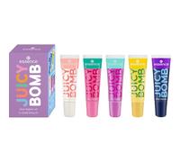 essence Set brillo de labios JUICY BOMB, con grasas, natural, brillante, reluciente (1pcs)