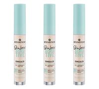 essence Skin Lovin' SENSITIVE CONCEALER, corrector, no obstruye los poros, con aloe vera, 05 Fair, nude, piel, vegano, sin aceites, paquete de 3 (3 x 3,5 ml)