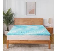 ESSENCE SLEEP Sobrecolchón de 180 x 200 cm, cómodo colchón de Espuma de 6 cm de Altura, 7 Zonas, ergonómico, Corte de cáscara de Huevo, sin Funda, Certificado CertiPUR, 180 x 200 cm
