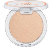 essence soft TOUCH BOUNCY GLOW 10 soft glaze, iluminador cream-to-powder, tono champán, acabado brillante, aroma a vainilla, textura ligera, 4g