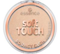 essence soft TOUCH BOUNCY GLOW 10 soft glaze, iluminador cream-to-powder, tono champán, acabado brillante, aroma a vainilla, textura ligera, 4g