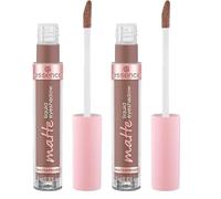 Essence Sombra De Ojos Líquida Mate., De Larga Duración, Cubriente, Secado Rápido, Natural, Color Intenso (3Ml) (Paquete de 2)