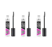 essence THE FALSE LASHES MASCARA EXTREME VOLUME & CURL, máscara de pestañas, negro, rizador, sin perfume, sin alcohol, paquete de 3 (3 x 10 ml)