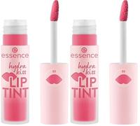 essence TINTE DE LABIOS hydra kiss, de larga duración, Efecto tinte, natural, brillante (4ml) (Paquete de 2)