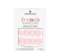 French Manicure Click-On Artificial Nails Nº 01-Classic French 12 Un