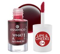 essence WHAT A TINT! tinte para labios y mejillas, de larga (4.9ml) | Tinte y Colorete Líquido para Labios y Mejillas, Color Modulable, Acabado Natural, Larga Duración, Textura Ligera y Fluida