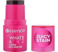 essence WHAT A TINT! tinte para labios y mejillas, refrescar, Efecto tinte, resultado inmediato, natural, color intenso (5g)