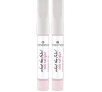 essence what the fake! mini pegamento para uñas, de larga duración, fijación, secado rápido, translúcido (6g) (Paquete de 2)