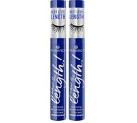 essence what the length! máscara de pestañas Máscara pestañas (10ml) (Paquete de 2)