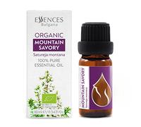 Essences Bulgaria Aceite Esencial Ajedrea Orgánico 10ml | Satureja Montana | 100% Puro y Natural | Sin Diluir | Grado Terapéutico | Granja Familiar | Destilado al Vapor | Sin OMG | Vegano