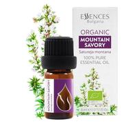 Essences Bulgaria Aceite Esencial Ajedrea Orgánico 5ml | Satureja Montana | 100% Puro y Natural | Sin Diluir | Grado Terapéutico | Granja Familiar | Destilado al Vapor | Sin OMG | Vegano