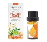 Essences Bulgaria Aceite Esencial de Incienso Orgánico 5ml | Boswellia carterii | 100% Puro y Natural | Sin diluir | Grado Terapéutico | Aromaterapia | Cosméticos | Libre de crueldad | Sin OGM