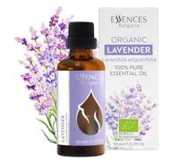 Essences Bulgaria Aceite Esencial de Lavanda Orgánico 50ml | Lavandula angustifolia | 100% Puro y Natural | Sin Diluir | Grado Terapéutico | Granja Familiar | Destilado al Vapor | Sin OMG | Vegano