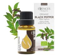 Essences Bulgaria Aceite Esencial de Pimienta Negra Orgánico 15ml | Piper nigrum | 100% Puro y Natural | Sin diluir | Grado Terapéutico| Aromaterapia | Cosméticos | Libre de crueldad | Sin OGM
