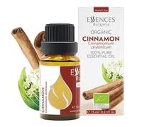 Essences Bulgaria Aceite Esencial Orgánico de Canela de Ceilán 15ml | Cinnamomum zeylanicum | 100% Puro y Natural | Sin diluir | Grado Terapéutico | Aromaterapia | Cosméticos | Libre de crueldad