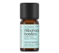 ESSENCIALES Aceite Esencial de Albahaca - basílico 10 ml - 100% Puro y Natural - Aroma Herbal y Especiado - Ideal para Difusor y Aromaterapia