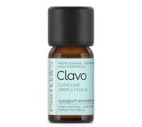ESSENCIALES Aceite Esencial de Clavo 10 ml - 100% Puro y Natural - Aroma Herbal Intenso - Ideal para Difusor y Aromaterapia