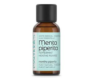 ESSENCIALES Aceite Esencial de Menta Piperita 30 ml - 100% Puro y Natural - Aroma Refrescante y Estimulante - Ideal para Difusor y Aromaterapia