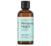 ESSENCIALES Aceite Esencial de Pimienta negra 100 ml - 100% Puro y Natural - Aroma Herbal y Especiado - Ideal para Difusor y Aromaterapia