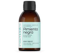 ESSENCIALES Aceite Esencial de Pimienta negra 200 ml - 100% Puro y Natural - Aroma Herbal y Especiado - Ideal para Difusor y Aromaterapia