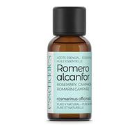 ESSENCIALES Aceite Esencial de Romero Alcanfor 30 ml - 100% Puro y Natural - Ideal para Masaje Corporal, Aromaterapia y Difusor