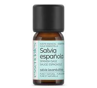 ESSENCIALES Aceite Esencial de Salvia española 10 ml - 100% Puro y Natural - Aroma Herbal Intenso - Ideal para Difusor y Aromaterapia