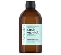 ESSENCIALES Aceite Esencial de Salvia española 500 ml - 100% Puro y Natural - Aroma Herbal Intenso - Ideal para Difusor y Aromaterapia