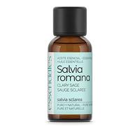 ESSENCIALES Aceite Esencial de Salvia romana o sclarea 30 ml - 100% Puro y Natural - Aroma Herbal Intenso - Ideal para Difusor y Aromaterapia