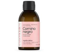 Essenciales - Aceite Vegetal de Comino Negro BIO, 100% Puro y Certificado ECOLÓGICO, 200 ml | Aceite Vegetal Nigella Sativa L., 1ª Presión Frío