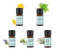 ESSENCIALES Juego de Aceites Esenciales para Velas - Esencias para velas aromaticas 100% naturales de la mayor calidad - Aromas para velas caseras - 5x10ml