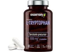 ESSENSEY - L-triptófano I 1000 mg I 90 cápsulas I Aminoácido esencial I Vegetariano y sin aditivos I 45 dosis diarias I Fácil de tragar I Probado en laboratorio